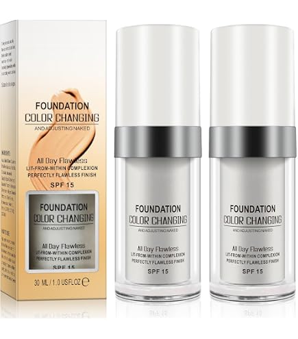 Amazon.com : Color Changing Foundation, 2Pcs Base Makeup