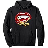 Virgo Girl Juicy Lips Gold Chain Astrology Zodiac sign Pullover Hoodie