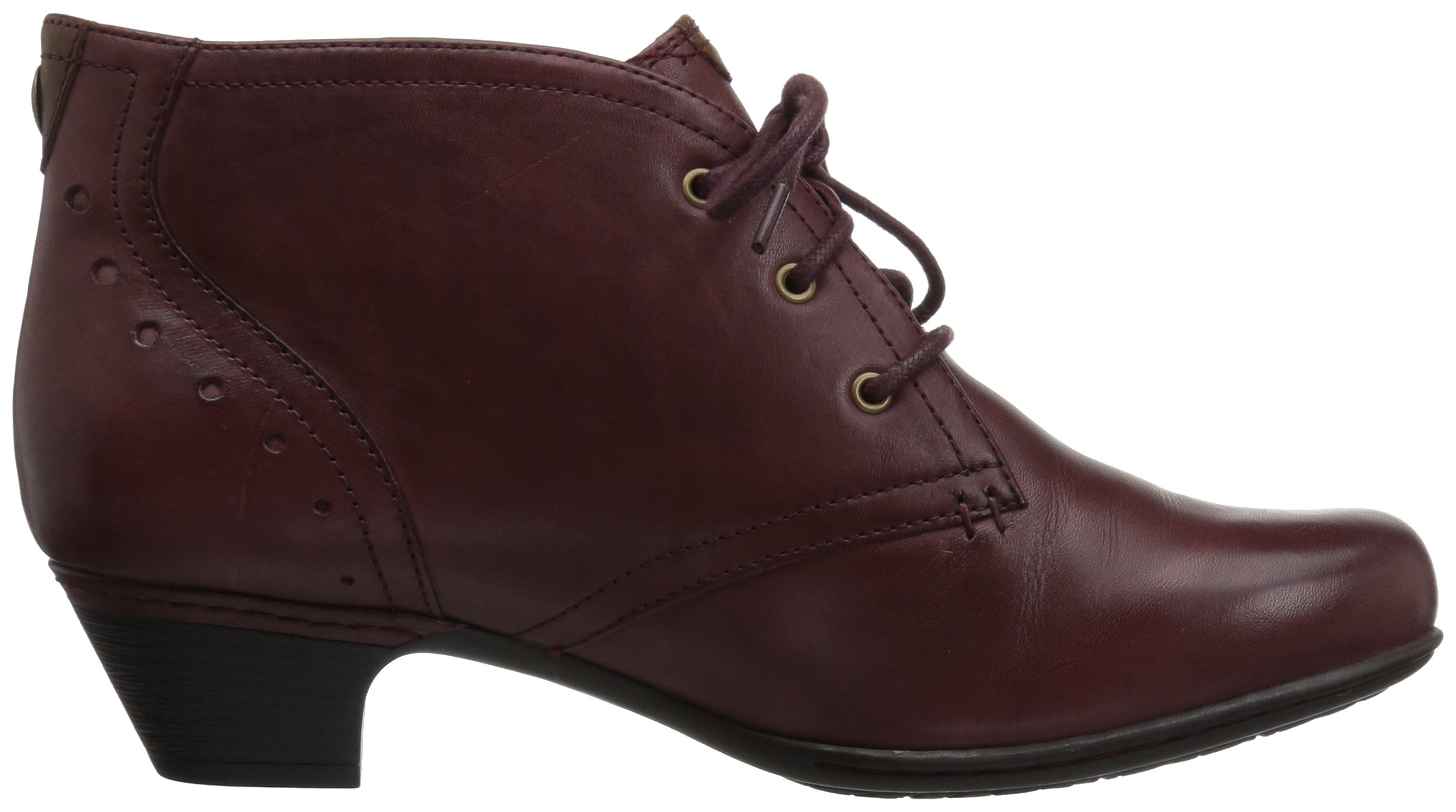 Rockport Cobb Hill Women's Cobb Hill Aria Ankle Bootie, Merlot Leather, 10 M US - Image 8