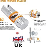 Hairstore Adjustable Shower Head Holder 360° Rotation Universal 19-25mm view 2