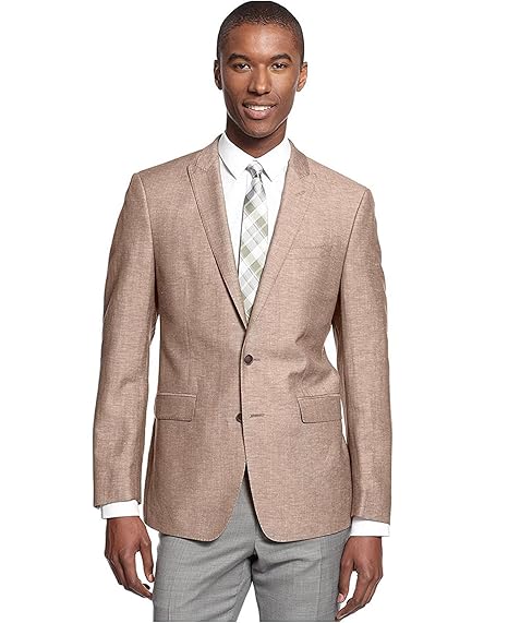 calvin klein linen blazer