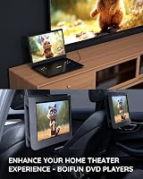 BOIFUN 16.9 Portable DVD Player 14.1 Swivel Screen 6 Hrs Battery Black view 5