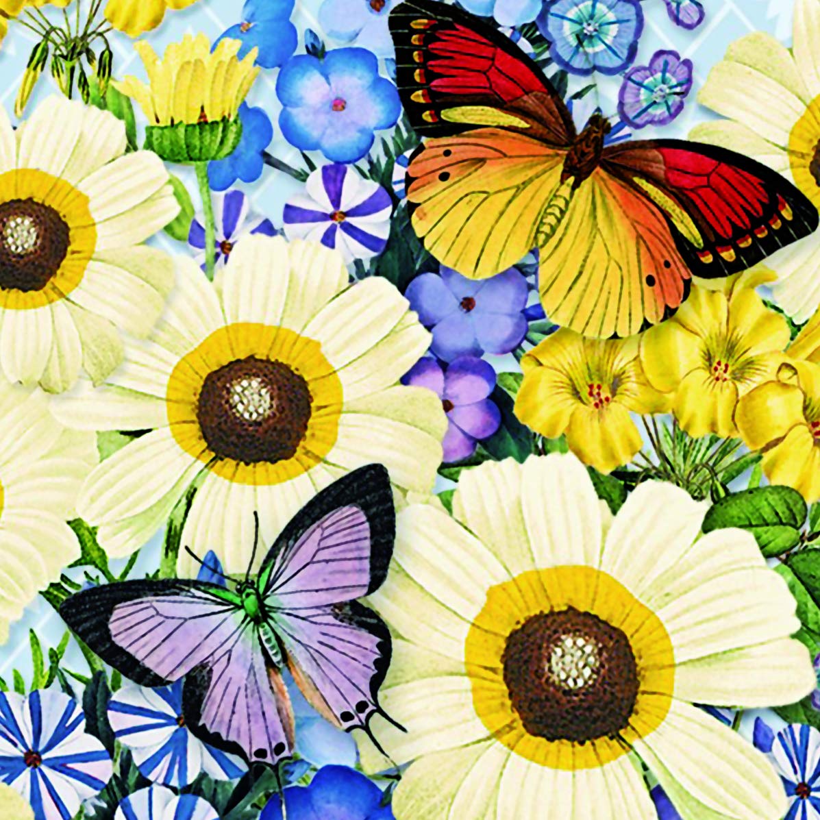 Urbeutyke iPhone 8 Plus Wallet Case,iPhone 7 Plus Wallet Case, Premium PU Leather Flip Folio Case Cover with Wrist Strap,Card Slots,Kickstand for iPhone 8 Plus/7 Plus-Butterfly over Flowers