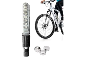 Bike Valve Stem Lights - Waterproof LED Bicycle Spoke Lights, Tire Wheel Light for Mountain Bike, Full-Color LED Valve Light,