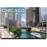 Chicago Fridge Magnet Illinois Travel Souvenir