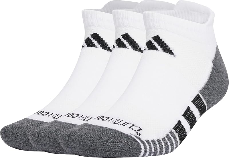 Mixte Performance Climacool Cushioned Low 3P Socks, White/Black, 40-42 — photo 1 sur 5