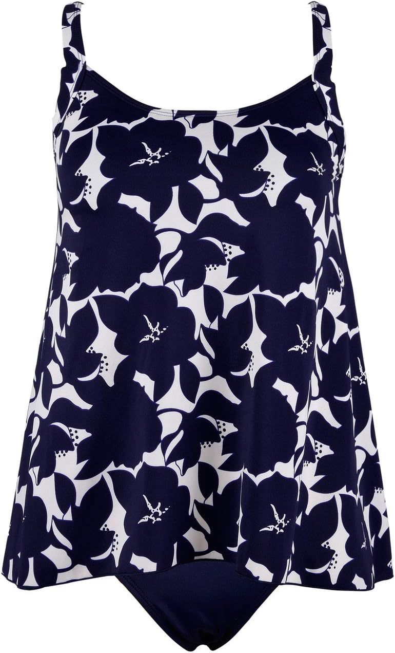 Firpearl Women's Tank Swimsuits Flyaway Plus Size Tankini Bathing Suits