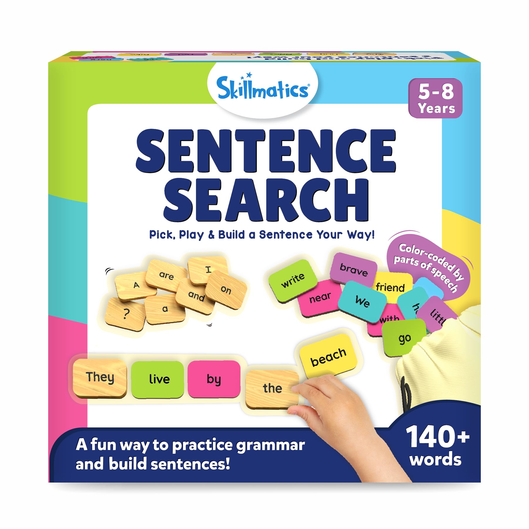 Skillmatics Learning Toys - Sentence Search, Fun Sentence Building Activity, Christmas Stocking Stuffers, Creative Word Play, Educational Toys for Kids, Gifts for Boys and Girls Ages 5, 6, 7, 8