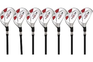 Senior Men’s Majek Golf All Hybrid Complete Full Set, which Includes: #5, 6, 7, 8, 9, PW +SW Senior Flex Right Handed New Utility “A” Flex Club