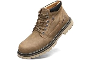 Shaire Men's Leather Chukka Boots | Lace-Up Ankle Boots for Men | Casual Comfort Boots