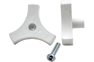 AP Products 013-510 Window Crank Knob with Screw, 1" / White