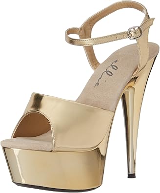 silver clear strap heels