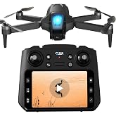 Drone with 1080P Camera 4.5&Prime;LCD Screen Remote, FPV RC Drones for Adults | Drone with 4.5&Prime;Screen Controller for Adults/Beginners, Foldable Quadcopter, Mini Drone for Kids, Brushless Motor, Under 249g