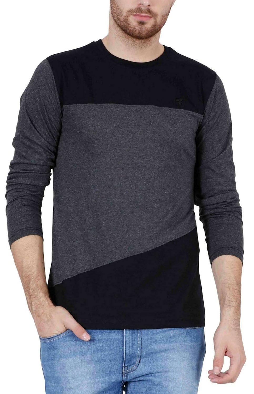 fashion freak men's cotton full sleeve t-shirt