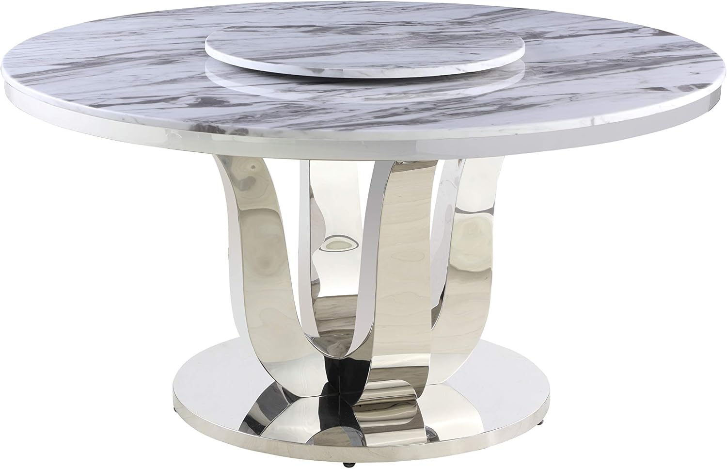 Amazon.com: Best Quality Furniture Dining Table with Lazy Susan, White