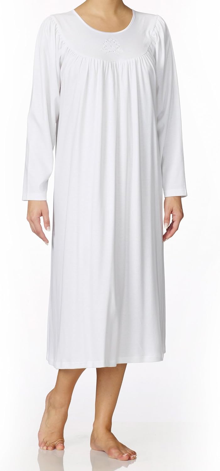 100 cotton long nightgowns