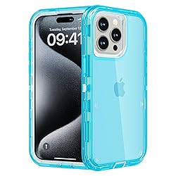 Follaroma for iPhone 15 Pro Case, Heavy Duty