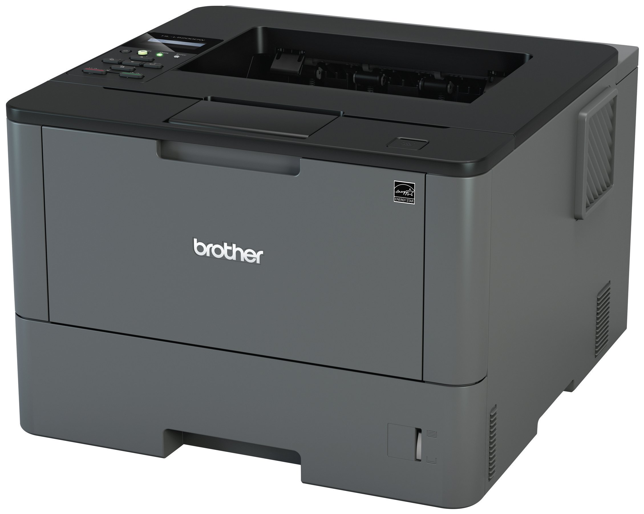 Brother Monochrome Laser Printer, HL-L5200DW, Wireless Networking, Mobile Printing, Duplex Printing, Amazon Dash Replenishment Ready, Black, 2.3