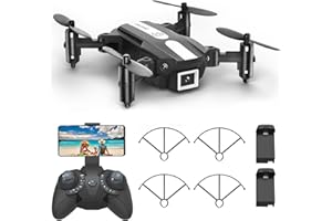 FERIETELF T25 Mini Drone with Camera - 1080P HD RC Drones for Kids Fpv Drone for Adults Beginners, With One Key Take Off/Landing, Gravity Sensor, Gesture Control, 3D Flip, Voice Control