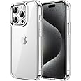 JETech Case for iPhone 15 Pro Max 6.7-Inch, Non-Yellowing Shockproof Phone Bumper Cover, Anti-Scratch Clear Back (Clear)