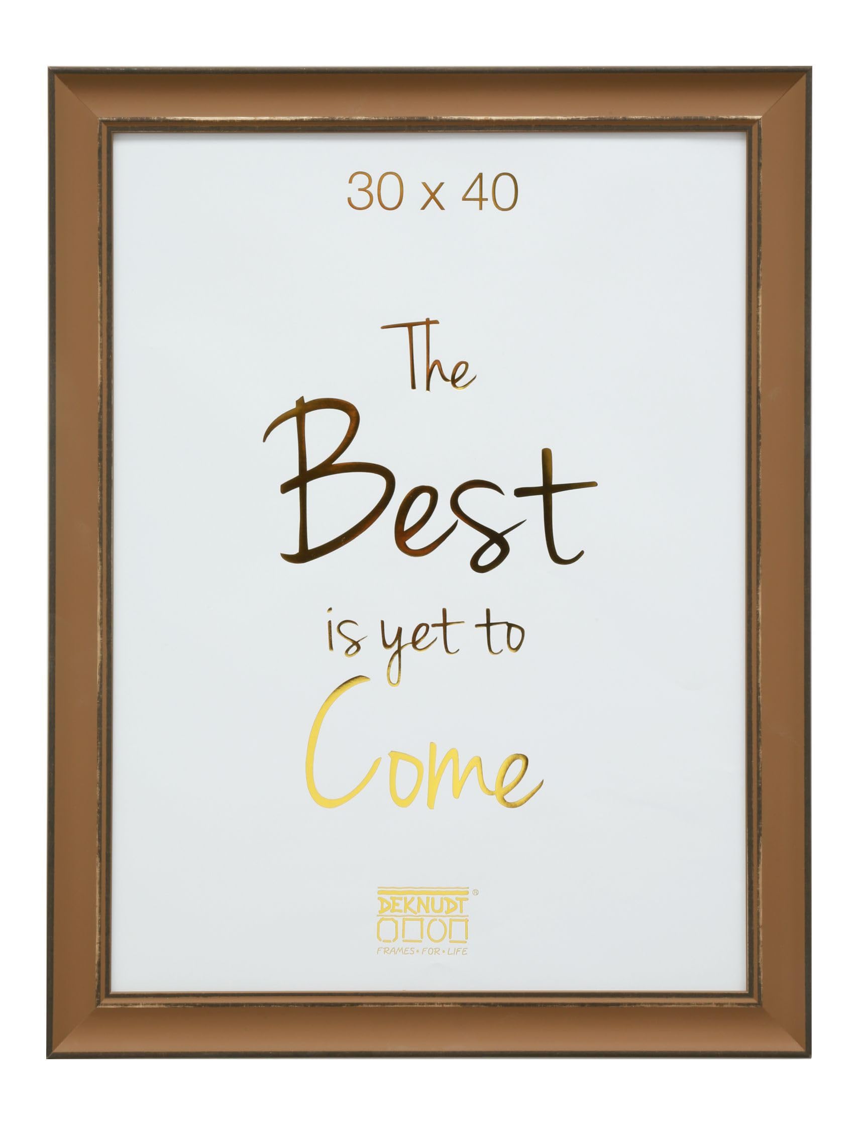 Deknudt Frames S46XF3_30.0x40.0 Resin Photo Frame 30 x 40 cm Brown