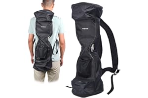 Eco-Fused Waterproof Backpack to Carry/Store Your Drifting Board - Mesh Pocket - Carry Handle - 9.84" wheels and max. 27.55" long