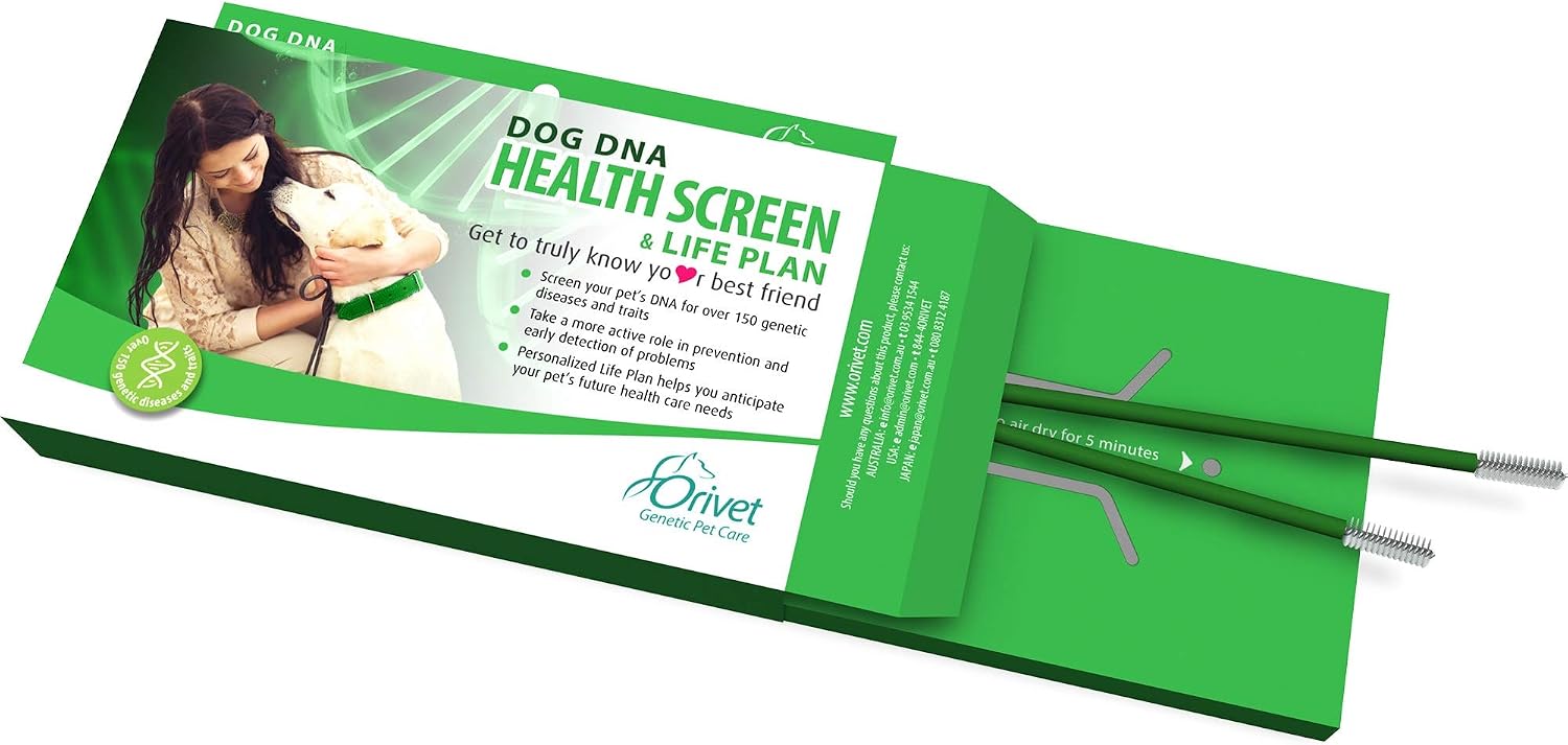 orivet dog dna test kit health screen and lifeplan for dogs