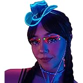 Neon Cowboys® Mini LED Neon Hat - Light Up Wire Cowboys Hat for Birthdays, Raves, Parties, and Festivals