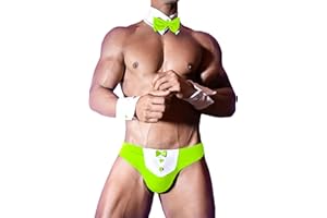 Avidlove Men's Sexy Briefs Gentleman Lingerie Bowknot Cosplay Costume Shorts And Necktie Bow Tie 4pcs/Set