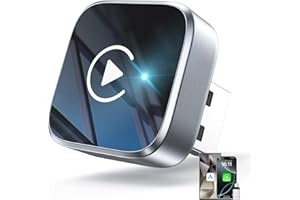 STBYSP 2-in-1 Wireless CarPlay Adapter Support Apple CarPlay & Android Auto, Mini Bluetooth USB A & USB C Dongle Convert Wired to Wireless Compatible with iPhone & Android