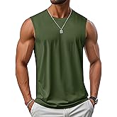 MAGCOMSEN Men's UPF 50+ Tank Top Workout Sleeveless Muscle Shirts Lightweight Casual Cooling Sleeveless Shirt for Gym Beach