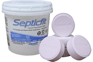 Septicfit Septic Chlorine Tablet - 6 Tablet Pail - 2 lbs - NOT for USE in Swimming Pools White