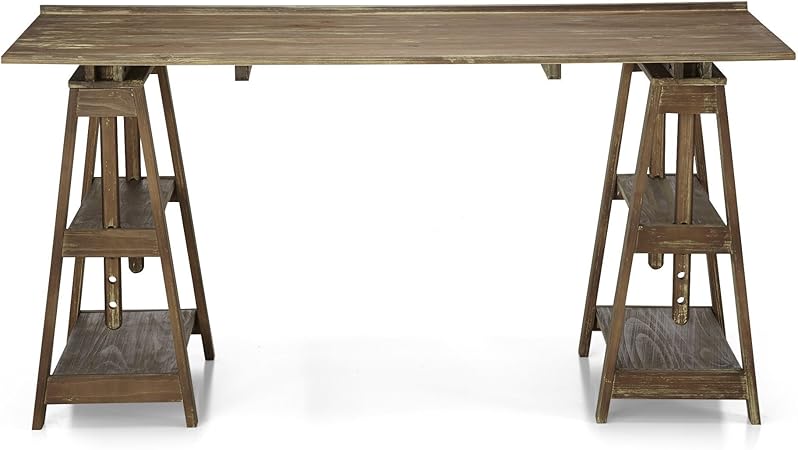 Alinea Vito Bureau D Architecte En Pin Massif Marron 150 0x75 0x68 0 Amazon Fr Cuisine Maison