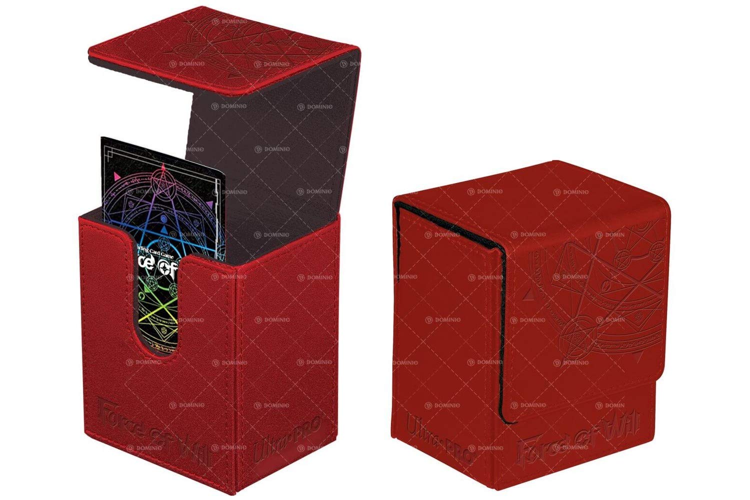 Ultra Pro Flip Box Red Card Back for Force of Will