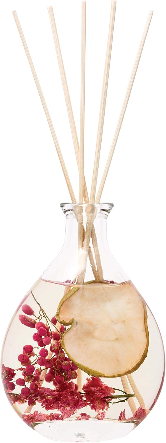 Stoneglow Nature's Gift Apple & Pear Blossom Scented Reed Diffuser 180ml, Lasts 14 Weeks, 12 Rattan Reed Diffuser Sticks - Image 3