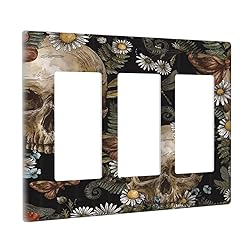 Halloween Skull Gothic Vintage Mushroom Floral 3