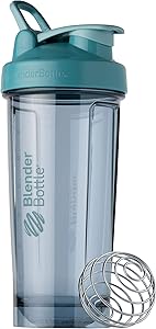 BlenderBottle Shaker Bottle Pro Series Perfect for Protein Shakes and Pre Workout, 28-Ounce, Cerulean Blue