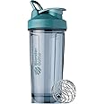 BlenderBottle Shaker Bottle Pro Series Perfect for Protein Shakes and Pre Workout, 28-Ounce, Cerulean Blue