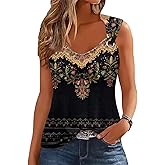 ETCYY NEW Womens Tank Tops 2025 Summer T Shirts V Neck Sleeveless Casual Loose Blouses