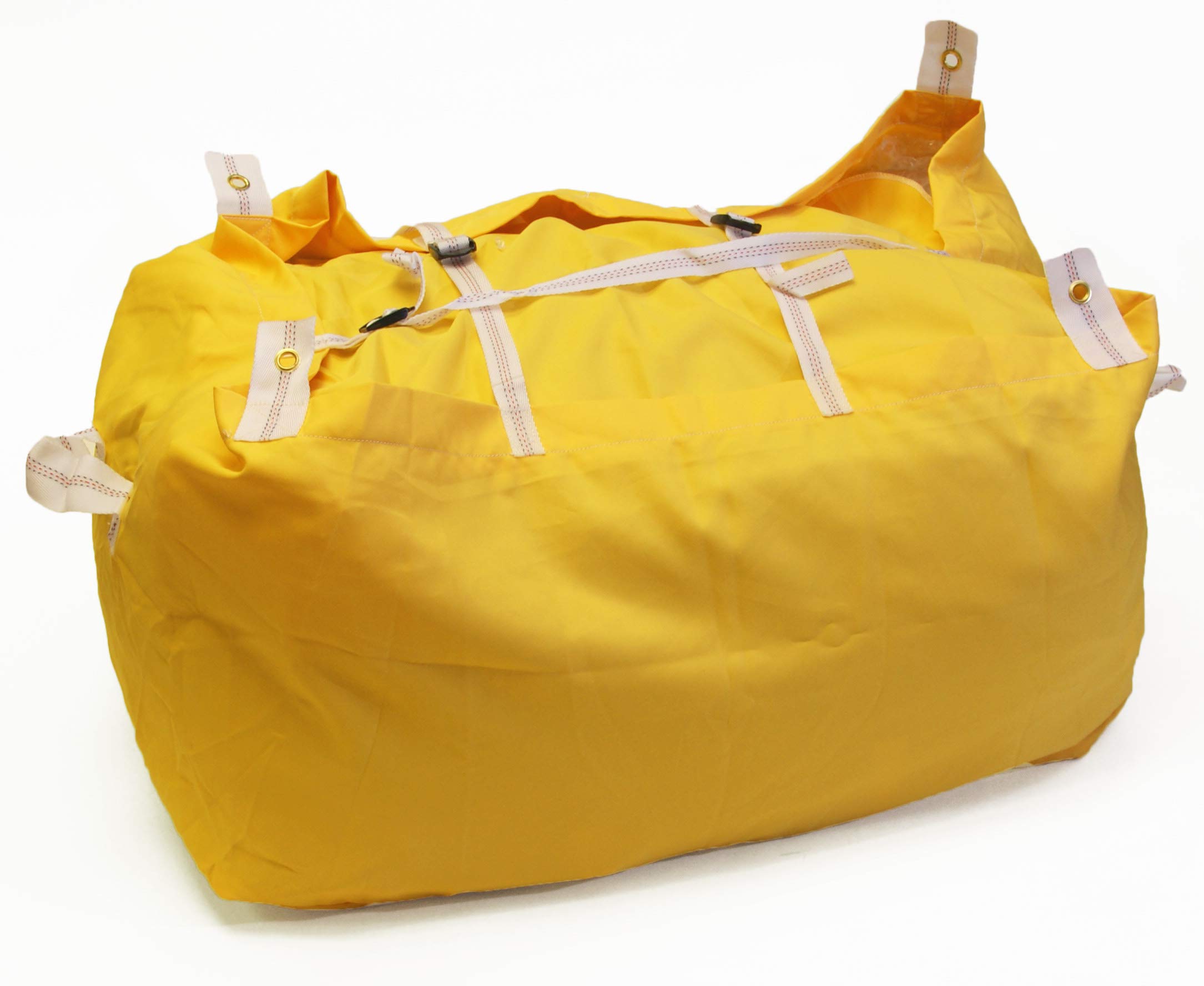 Heavy Duty Commercial Laundry Bag – Large Washable Linen Hamper Bag, Ideal for Hotels, Gyms, Hospitals & Care Homes. Secured with three buckle straps- Large capacity. (Yellow)