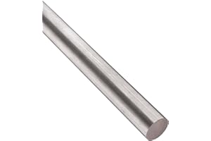 ONLINE METALS OnlineMetals 7075 Aluminum Round Bar, Unpolished (Mill) Finish, Cold Finish, T651 Temper, ASTM B211, 1" Diameter, 24" Length