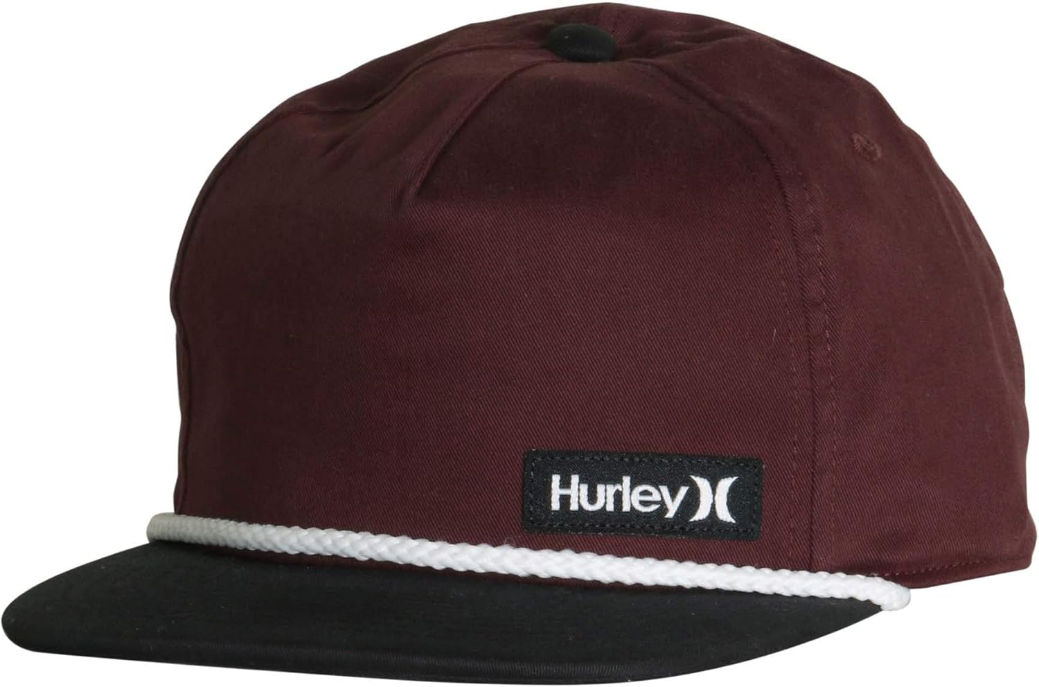 burgundy hurley hat
