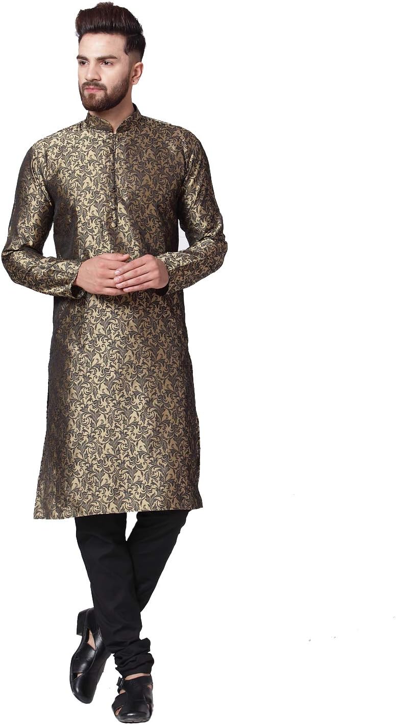 Jompers Men's Silk Kurta and Pyjama