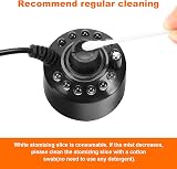 FITNATE Ultrasonic Mist Maker with Splash Guard 24V UK Plug LED Lights view 6
