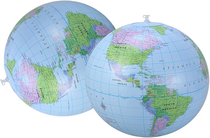 Amazon Vosareaビーチボールのおもちゃ地球地図パターン水遊びボールプールパーティー用品子供のための2ピース メイキングトイ おもちゃ Amazon Vosareaビーチボールのおもちゃ地球地図パターン水遊びボールプールパーティー用品子供のための2ピース メイキングトイ おもちゃ