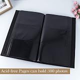 Vienrose 6x4 Photo Album 300 Photos Linen Cover 50 Sheets Black Pockets view 5