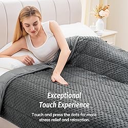 Wemore Minky Dot Weighted Blanket for Adults Queen