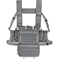 ACE TAC S.O.P. Tactical Chest Rig with 5.56/7.62 & Pistol Magazine Pouch Holders, Wing & Molle Dangler Pouches