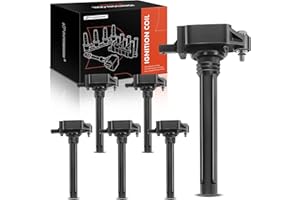 A-Premium 6PCS Ignition Coil Packs Compatible with Chrysler, Dodge, Jeep & Ram Vehicles - V6 3.2L, 3.6L - 300 2011-2022, Dura