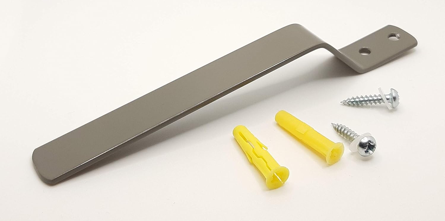 BlindTidy®.Vertical Blind Tie Back.Aluminium.Handmade in the UK.(Grey